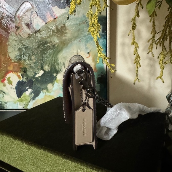 Coach Snake Print and Gray Crossbody Bag / NWT - Picture 3 of 10